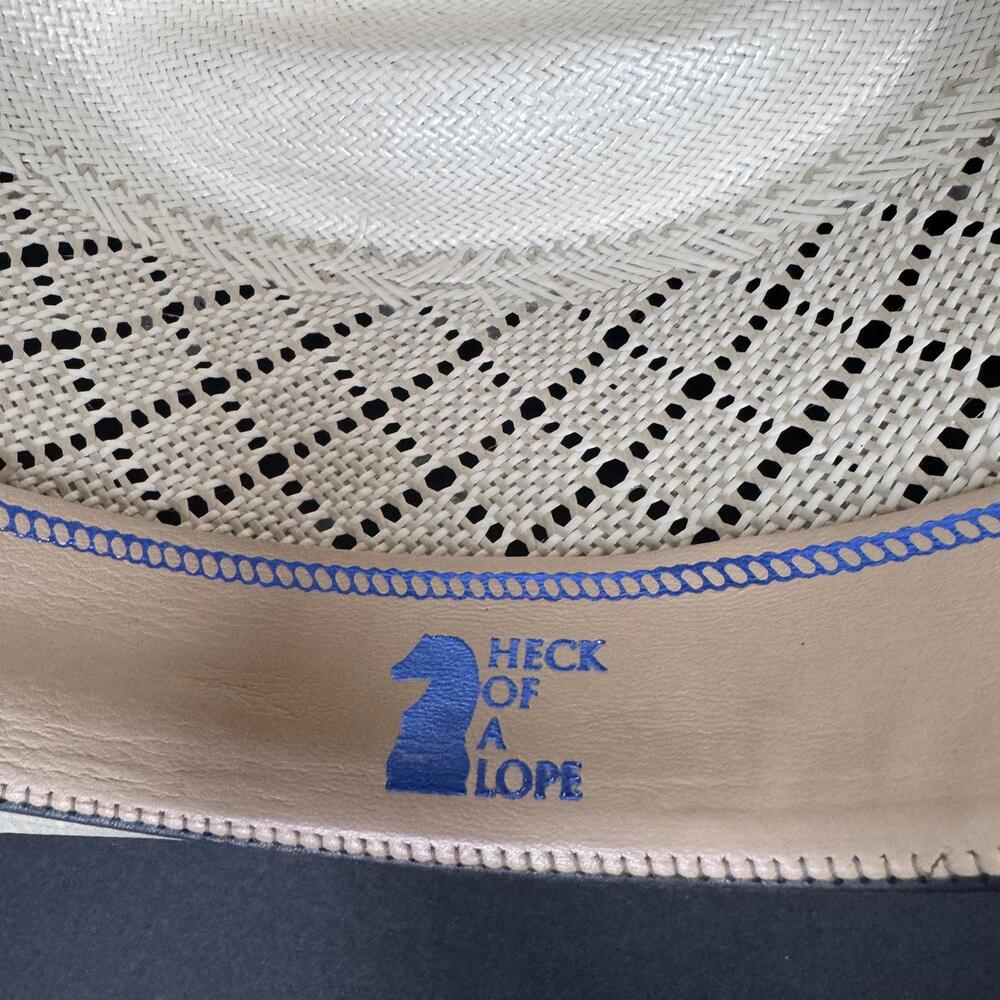Bigger Hats, Cowboy Hat Hollywood Ivory Size 7 1/8 Straw Hat - Picture 3 of 10